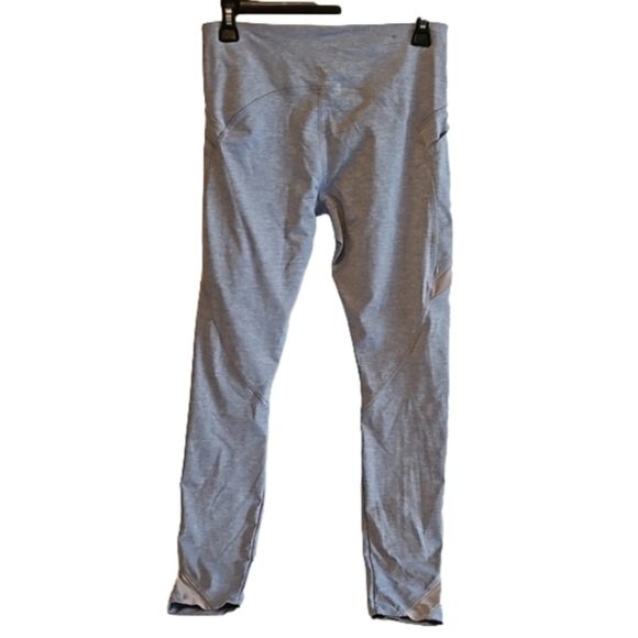 Forever 21 workout leggings atletic light blue mesh panel boho gym essentials - Picture 5 of 16